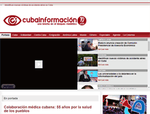 Tablet Screenshot of cubainformacion.tv